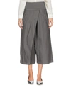 Manila Grace Cropped Pants & Culottes In Lead