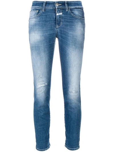 Closed Slim Faded Jeans In Blue
