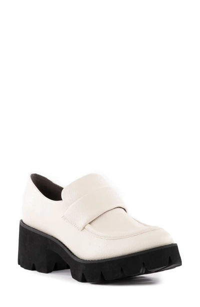 Bc Footwear Here We Are Platform Loafer In White