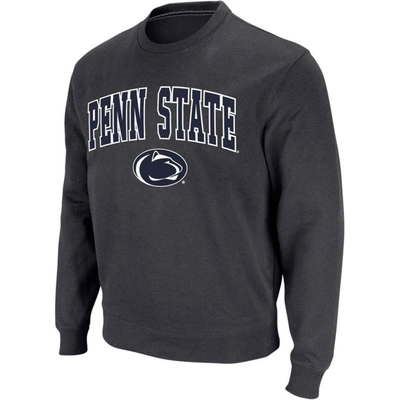 Colosseum Charcoal Penn State Nittany Lions Arch & Logo Crew Neck Sweatshirt