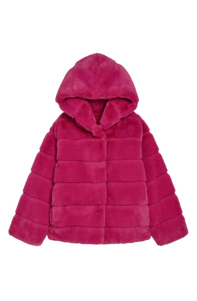 Apparis Unisex Goldie Pink Faux Fur Hooded Jacket - Little Kid, Big Kid In Confetti Pink