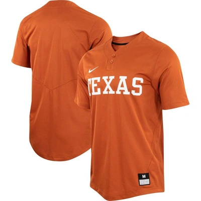 Nike Unisex  Texas Orange Texas Longhorns Two-button Replica Softball Jersey