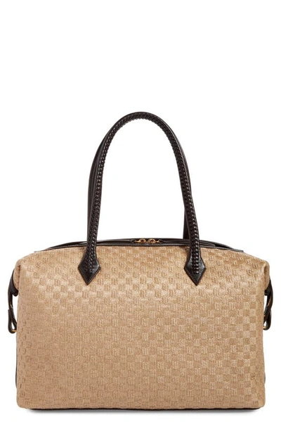 Métier London Perriand All Day Woven Straw Satchel In Sahara