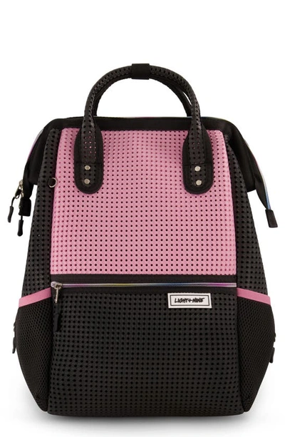 Light+nine Kids' Rainbow Tweenty Tall Backpack In Pink