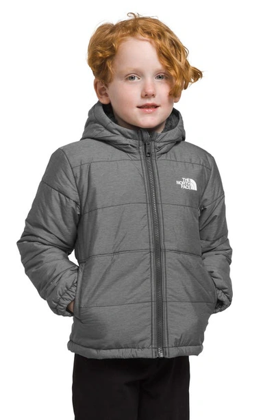 The North Face Kids Reversible Water-repellent Coat In Tnf Medium Grey Heather