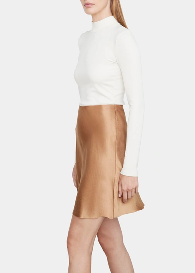 Vince leather mini skirt top