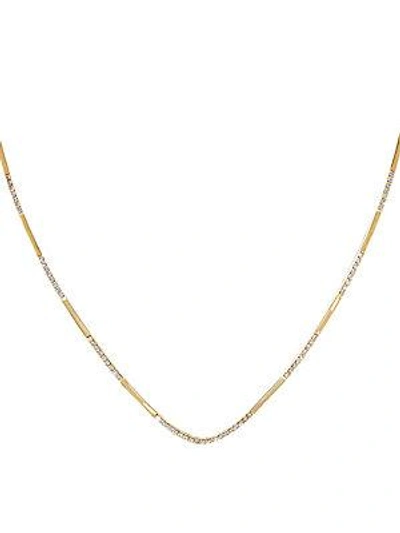 Lana Jewelry 14k Yellow Gold & Diamond Exposed Choker Necklace
