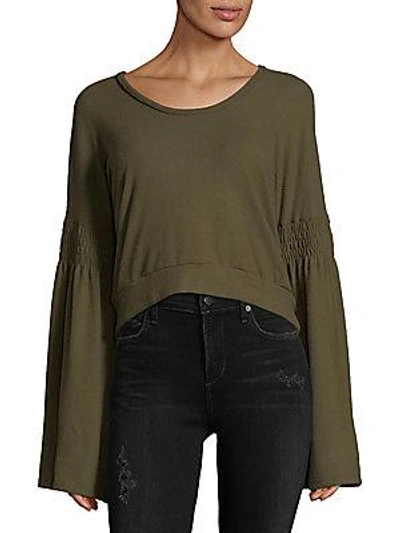 Project Social T Bell-sleeve Top In Charcoal