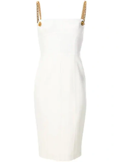 Tom Ford Chain Shoulder Dress In White