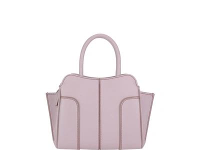Tod's Sella Mini Leather Shoulder Bag In Pink