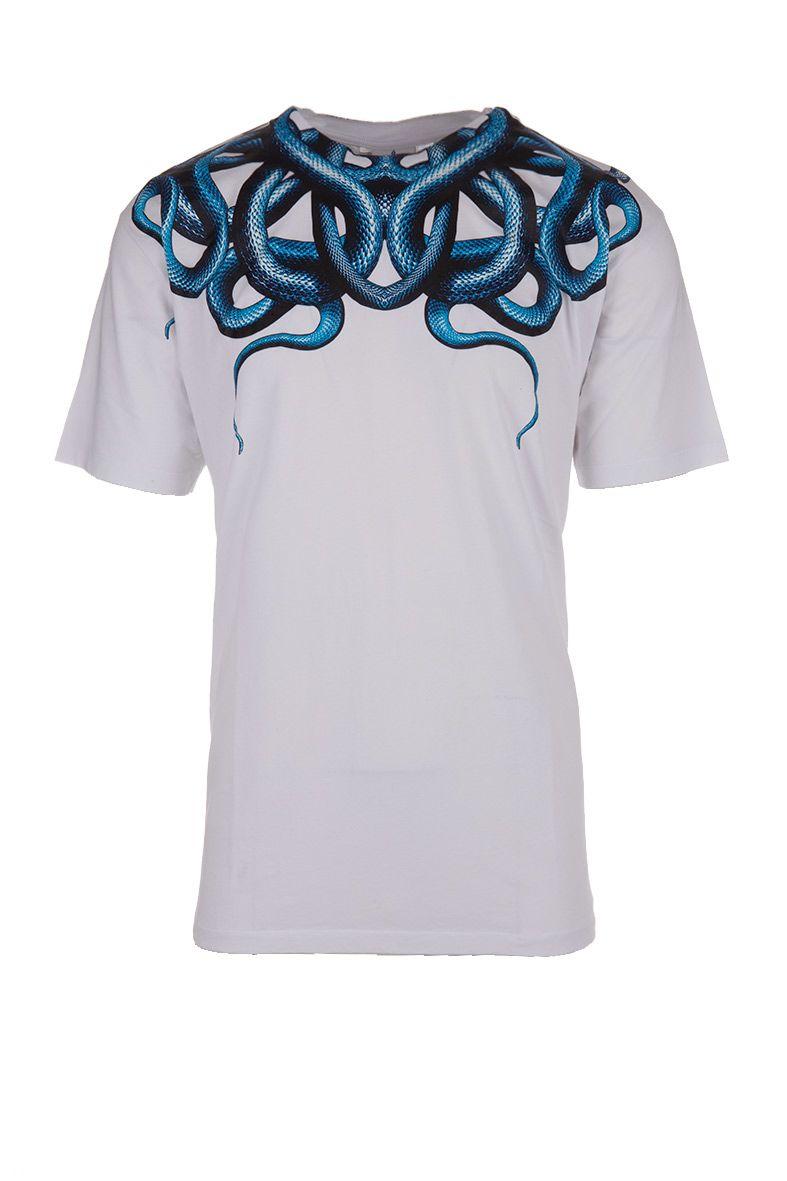 Marcelo Burlon County Of Milan Snake T-shirt Bianco | ModeSens
