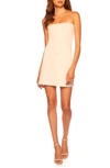 Susana Monaco Fitted Tube Dress In Blanched Almond