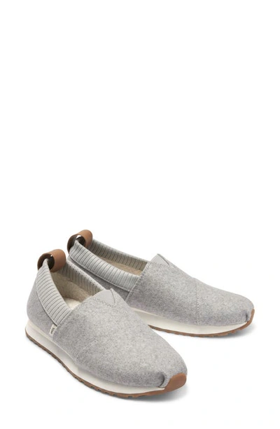 Toms Women's Resident Felt Slip On Sneakers In Grey Stone