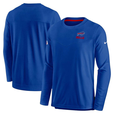 Nike Men's Dri-fit Lockup (nfl Buffalo Bills) Long-sleeve Top In Blue
