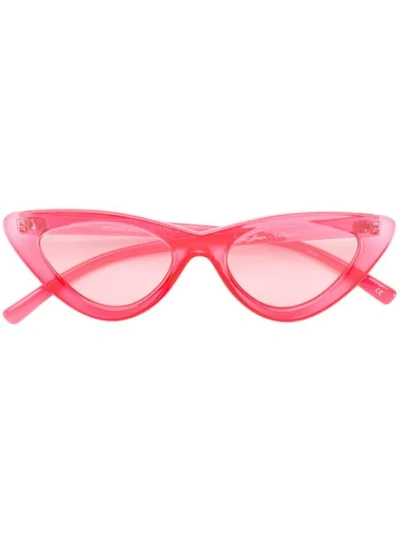 Le Specs X Adam Selman The Last Lolita Cat-eye Sunglasses In Pink