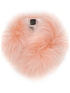 Mr & Mrs Italy Racoon Fur Scarf In Pink