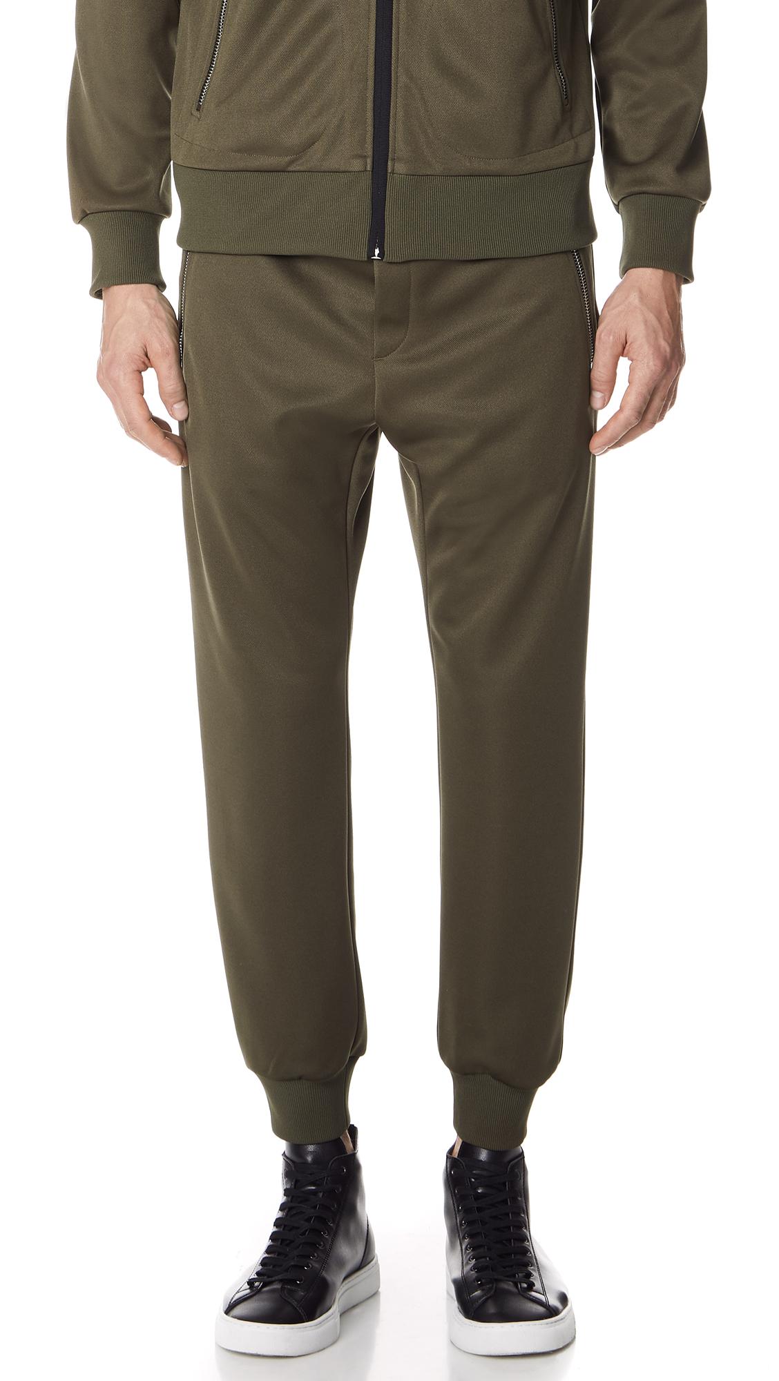 military color track pants