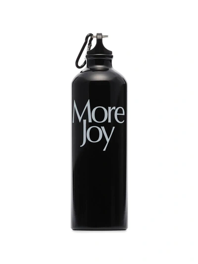 More Joy Logo-print Water Bottle In Black
