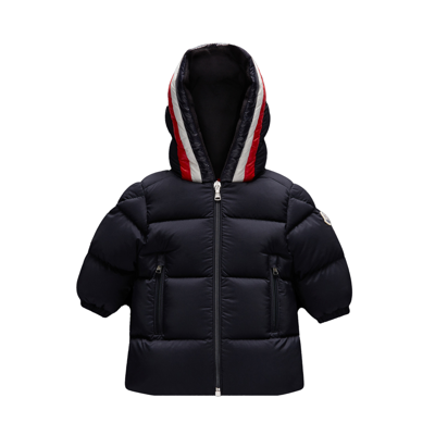 Moncler Babies' Falzem Padded Shell-down Hooded Jacket 3 Months-3 Years In Blu