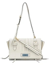 Prada Medium Etiquette Patch Shoulder Bag In Bianco