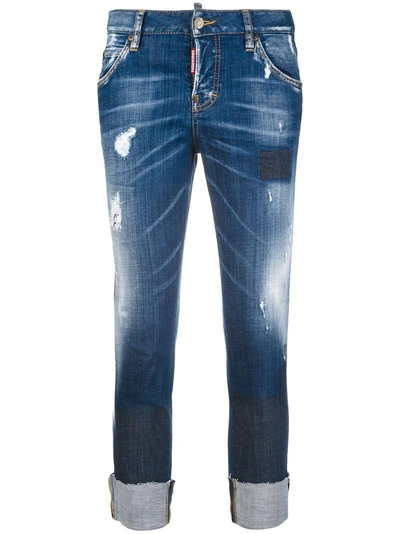 Dsquared2 Cool Girl Cropped Jeans - Blue