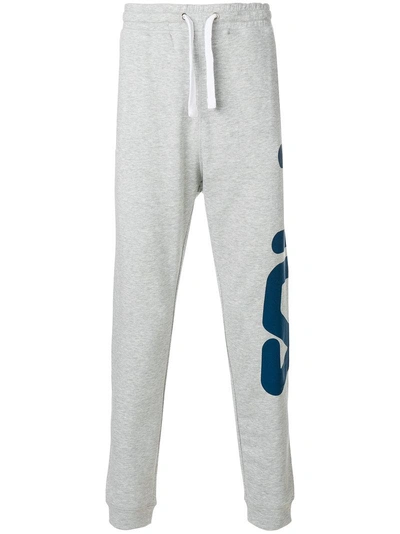 Fila Logo Print Sweat Pants - Grey