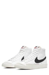 Nike Blazer Mid 77 Vintage Leather Sneaker In White