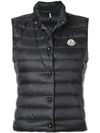 Moncler Quilted Shell Down Gilet In Midnight Blue