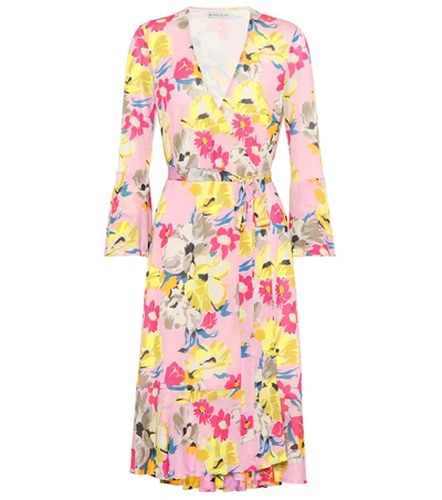 Etro Floral-printed Wrap Dress In Multicoloured