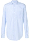 Aspesi Patch Pocket Shirt In Blue