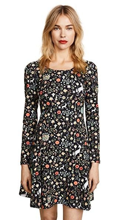 Samantha Pleet Keepsake Dress In Black Illuminated