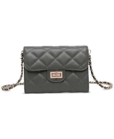 Urban Expressions Wendy Quilted Crossbody In Olive