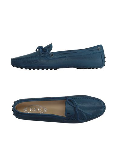 Tod's Moccasins In Deep Jade | ModeSens