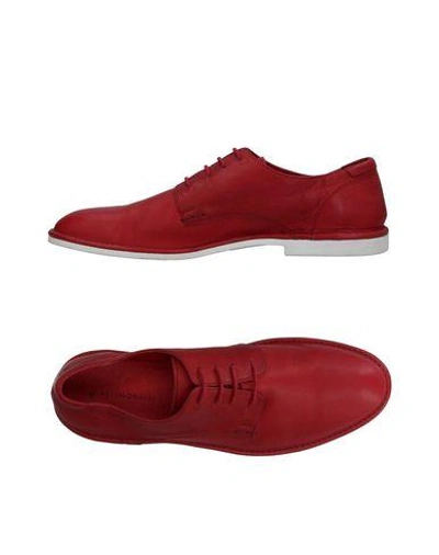 Attimonelli's Laced Shoes In Red