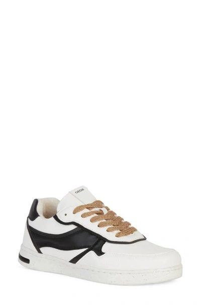 Geox Jaysen Sneaker In White Black | ModeSens