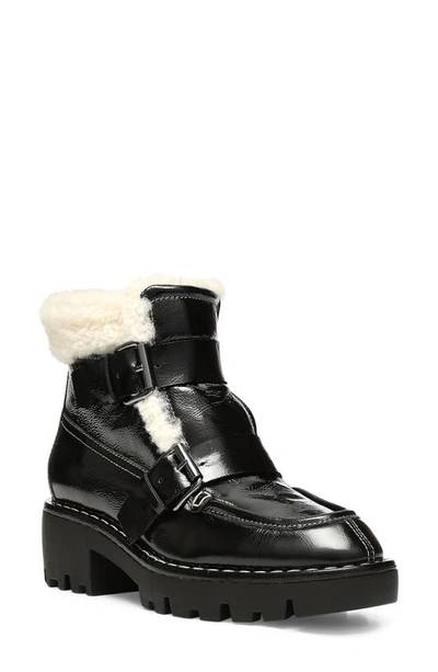 Donald Pliner Women's Elix Shearling & Leather Cold Weather Boots In Black