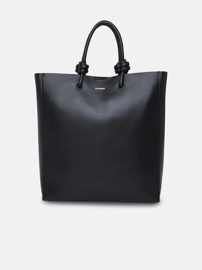 Jil Sander Black Leather Medium Bag