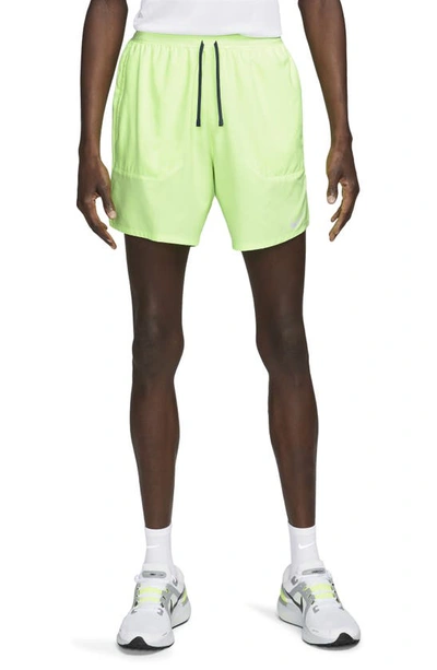 Nike Men's Stride Dri-fit 7" Brief-lined Running Shorts In Green