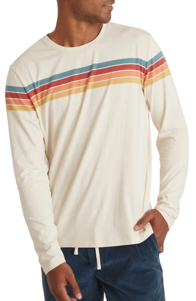 Marine Layer Engineered Sunset Stripe Long Sleeve T-shirt