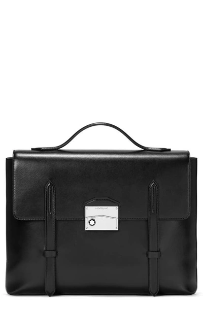 Montblanc Men's Meisterstück Neo Leather Briefcase In Black