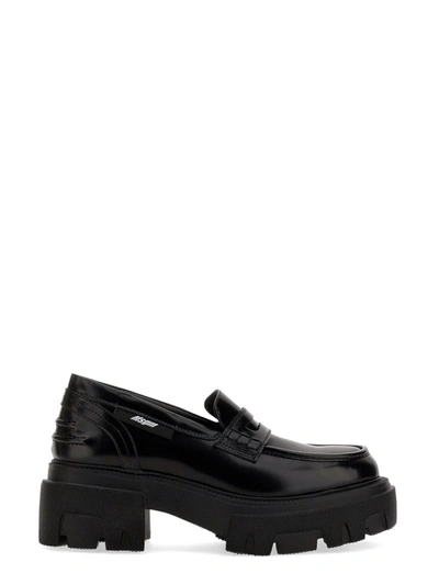 Msgm Womens Black Loafers