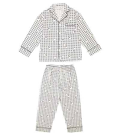 Bonpoint Teen Polkadot-print Cotton Pyjamas In Po Ecru