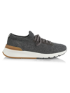 Brunello Cucinelli Knit Runners In Dark Grey