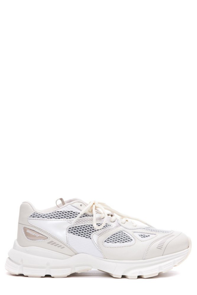 Axel Arigato Marathon Runner Leather And Mesh Sneakers In Beige