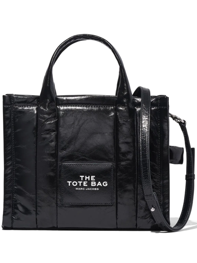 Marc Jacobs Medium The Crinkle Tote Bag In Black