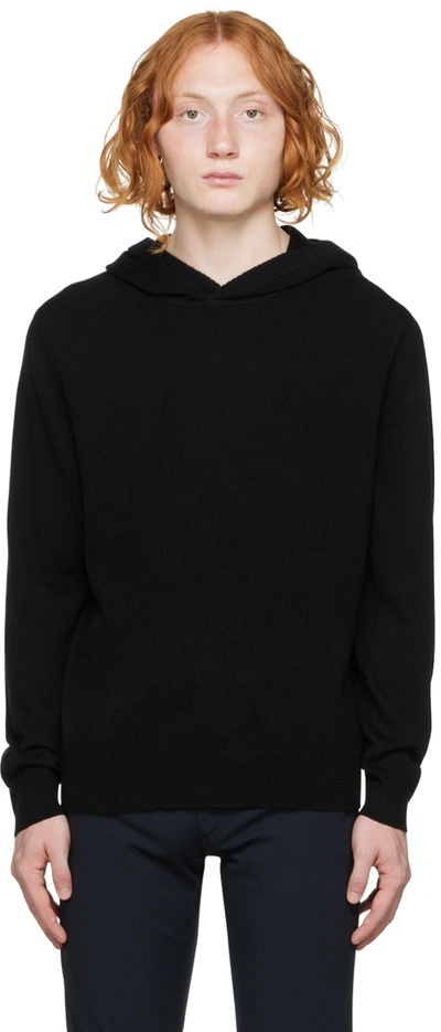 Theory Hilles Cashmere Hoodie In Black