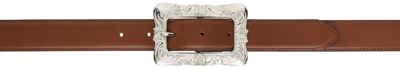 Needles Papillon Square Buckle Belt In Brown