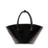 Joanna Maxham Women's Leather Croco Embossed Lady's Gambit Bag (black)