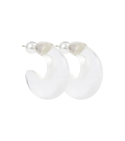 Sophie Buhai Donut Sterling Silver And Quartz Hoop Earrings In White