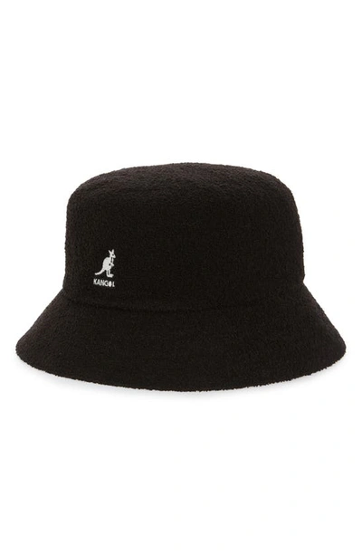 Kangol Bermuda Bucket Hat In Black